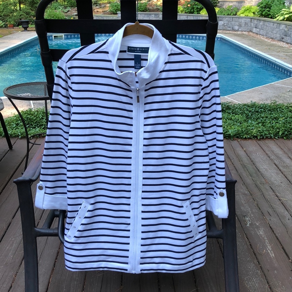 Karen Scott zip jacket